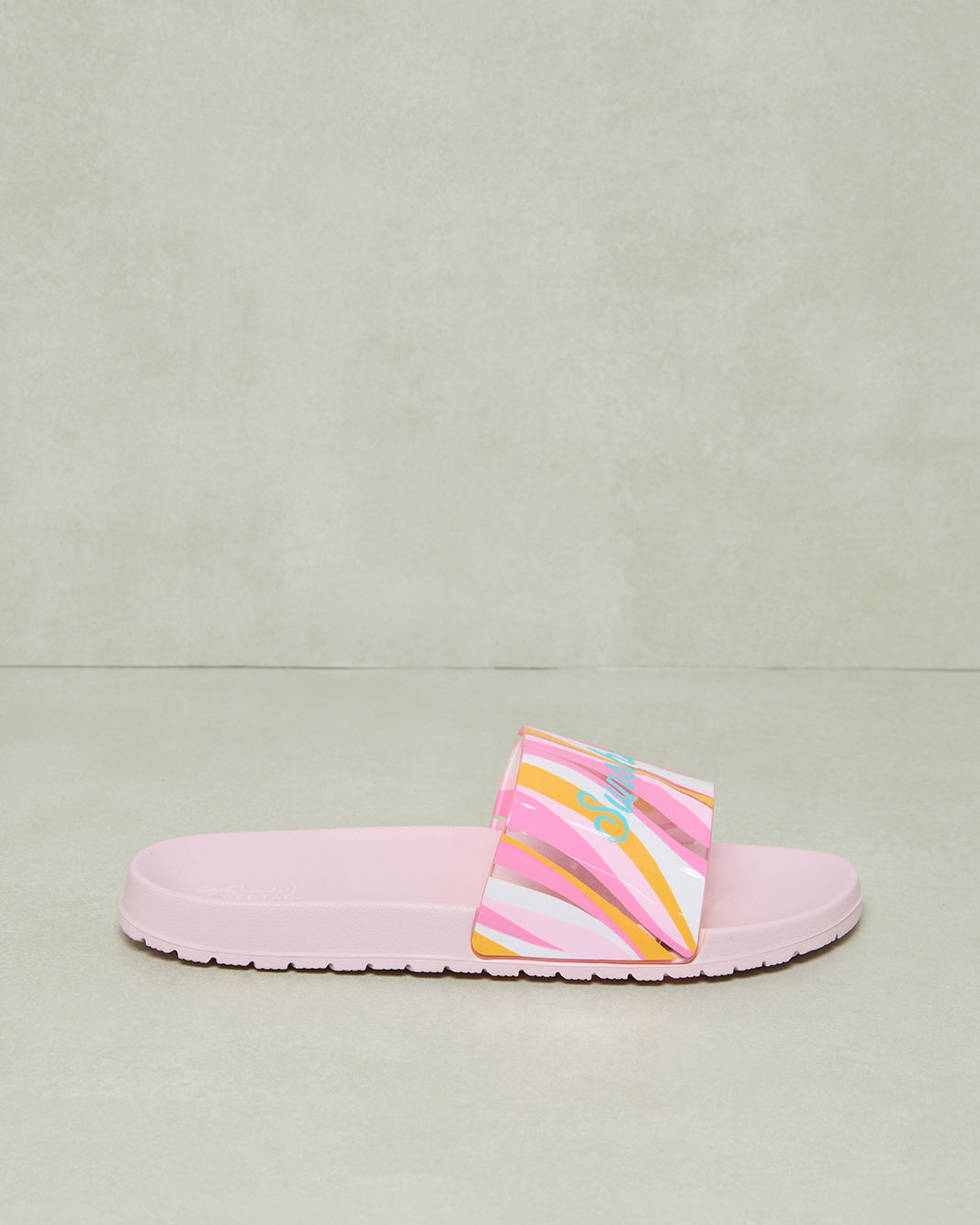 Women Pink Printed Slide