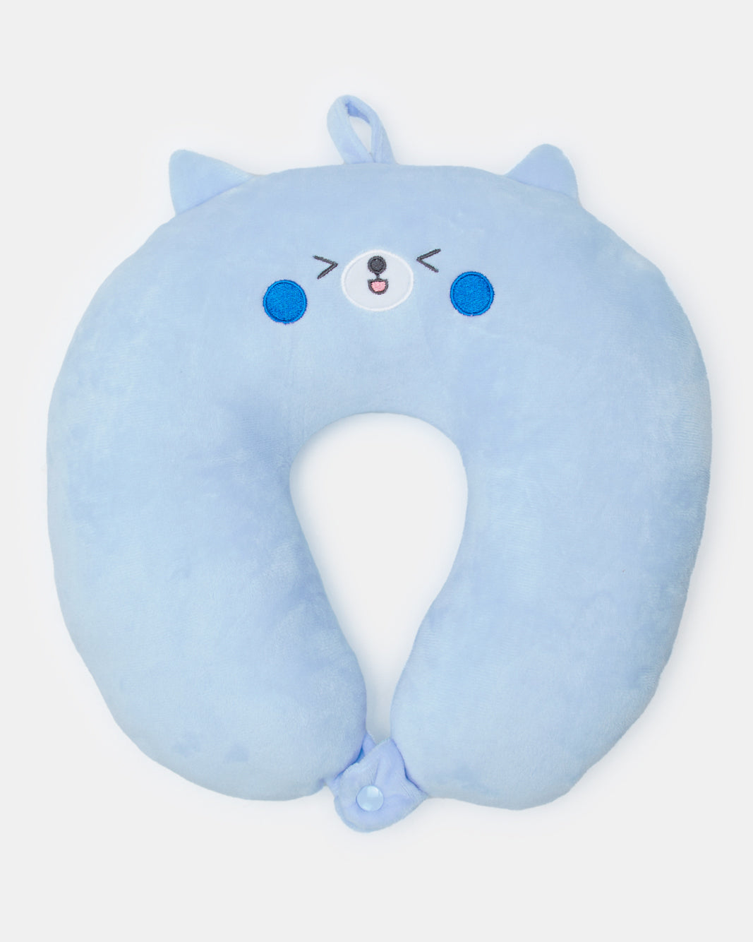 Blue Embellished Kids Travel Neck Pillow