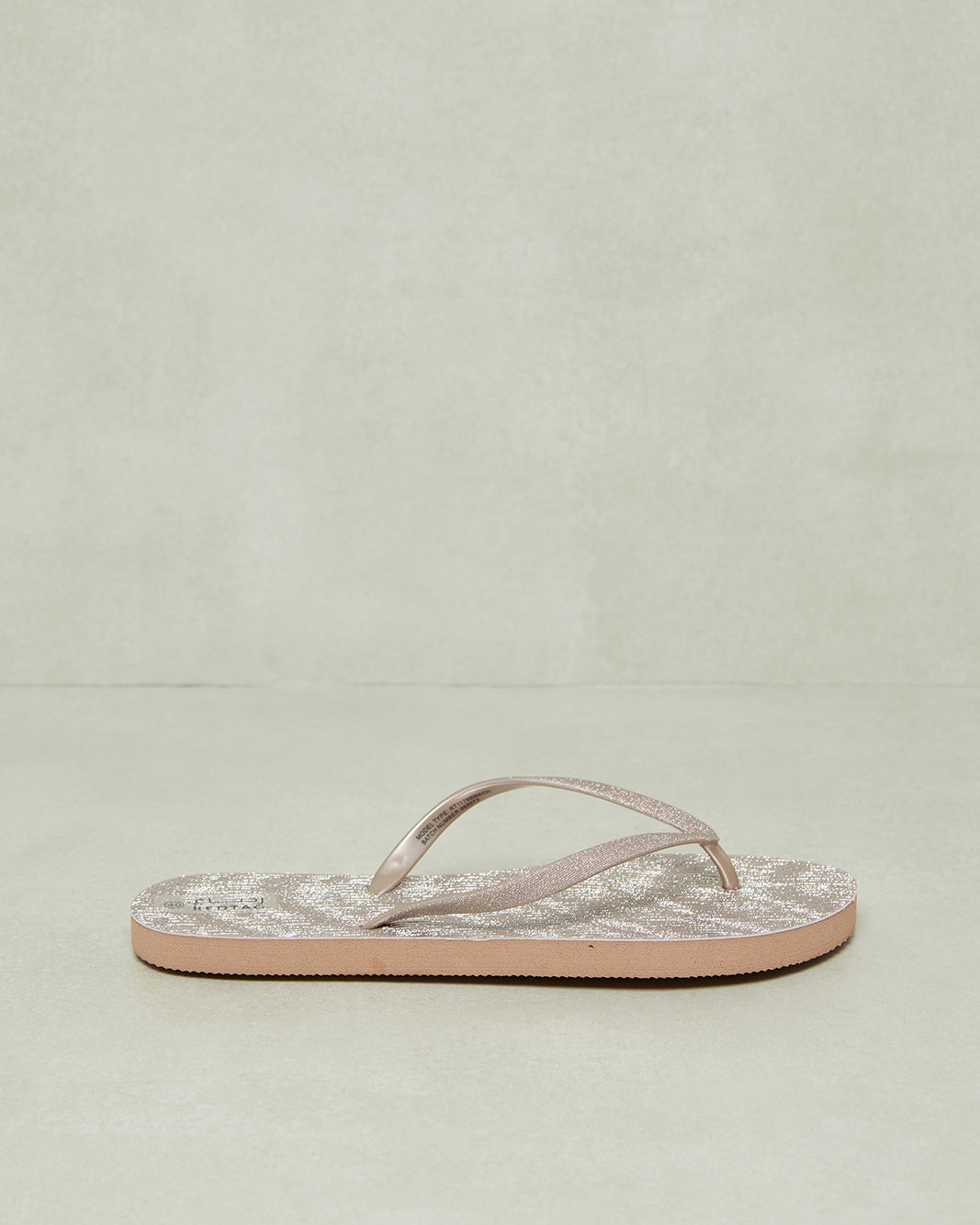 Women Gold Glitter Flip Flop