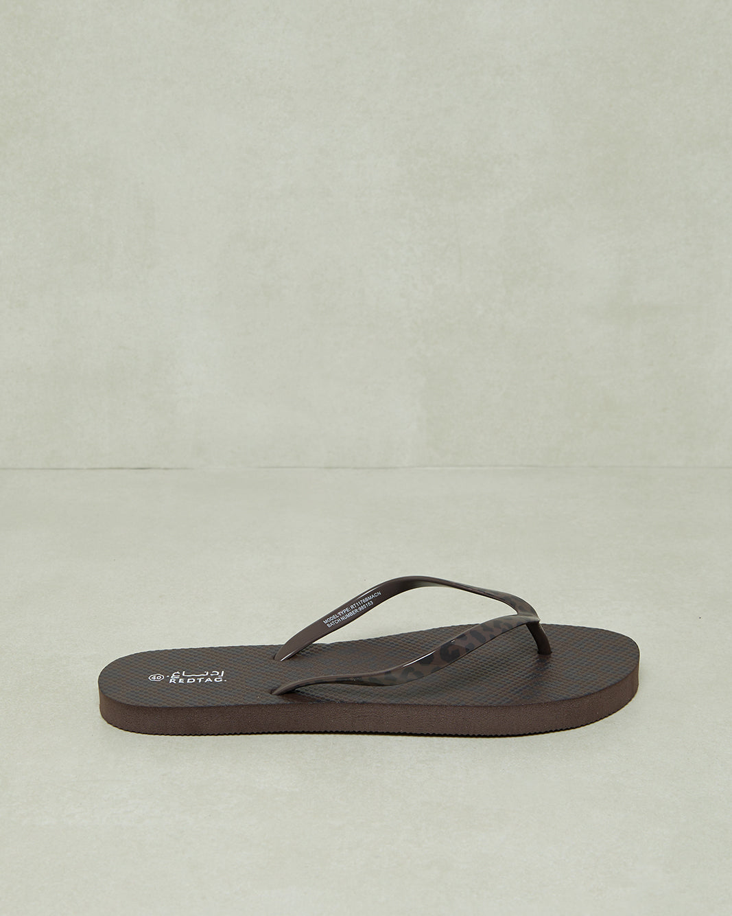 Women Black Leopard Print Flip Flop