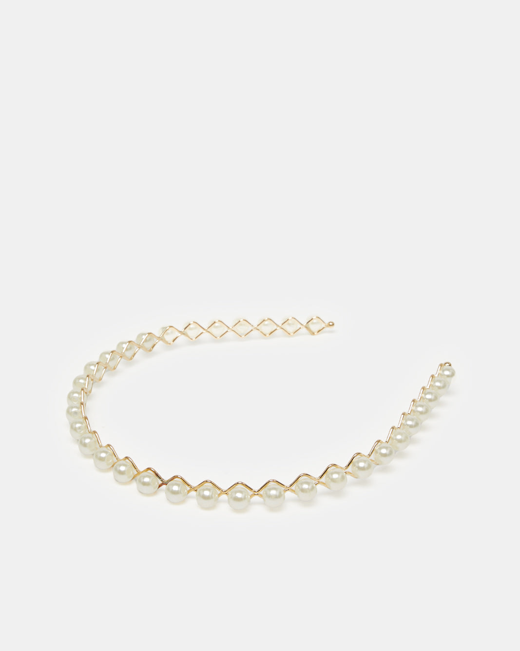 Women White Textured Headband Set (3 Piece)