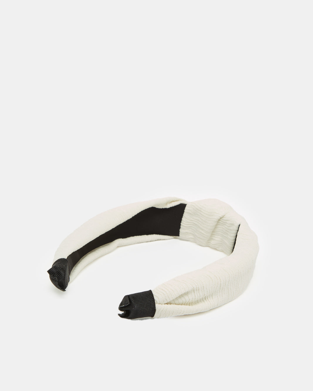 Women White Jacquard Headband