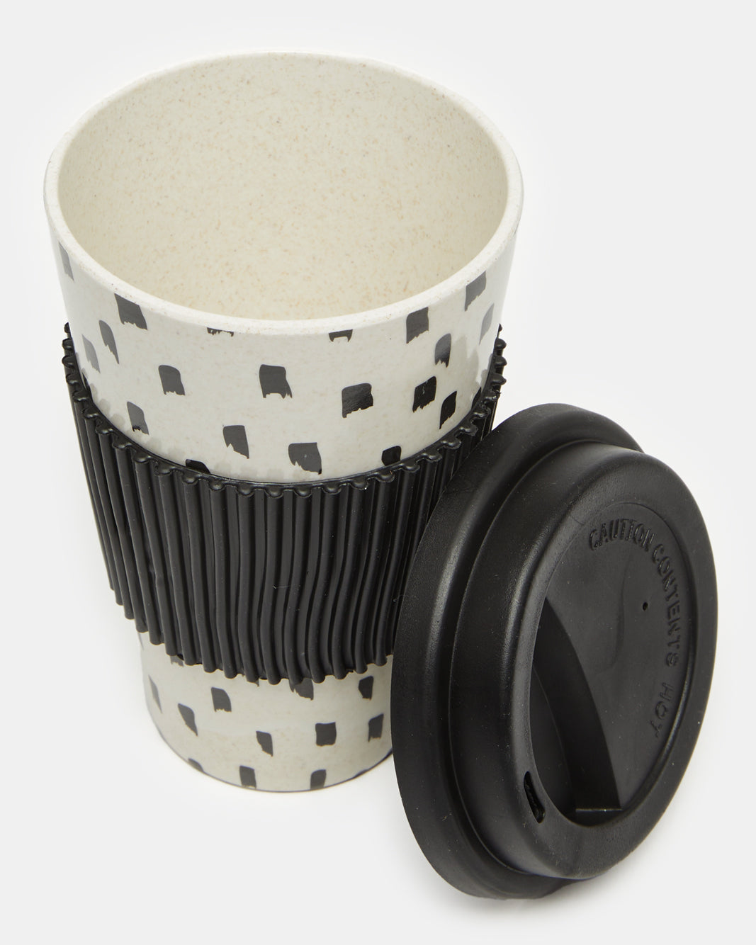 Grey Bamboo Travel Mug